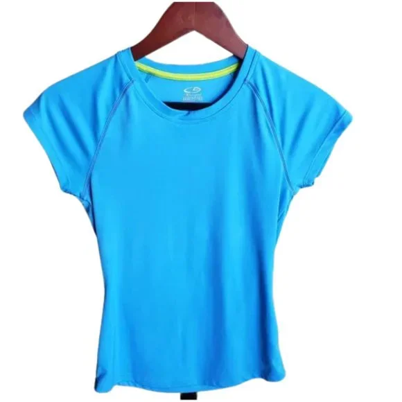 C9 by Champion Semi‑Fitted Activewear Tee | Blue | Size XS - Picture 4 of 5